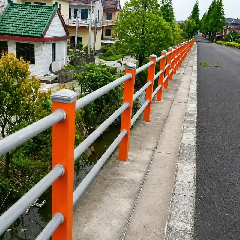 FRP guardrail with vinyl ester resin for chemical environments